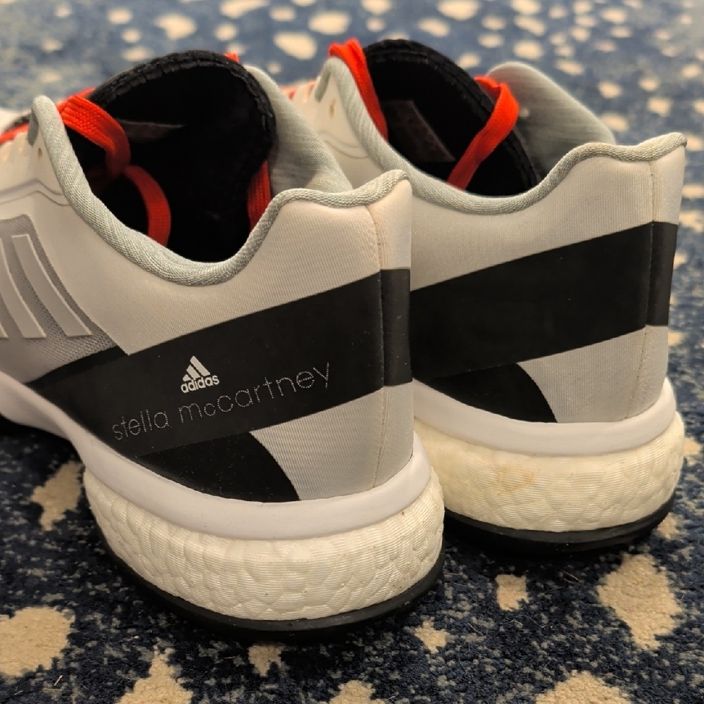 Adidas by Stella McCartney White and Black Athletic Shoes - Picture 4 of 8